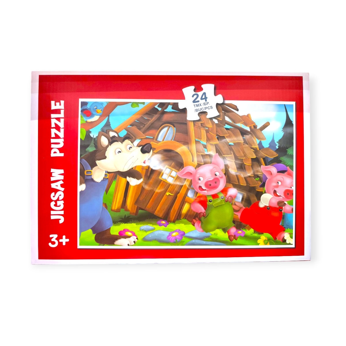 3 kismalac puzzle gyerekeknek – 24 darabos mese kirakó játék (3+ év)