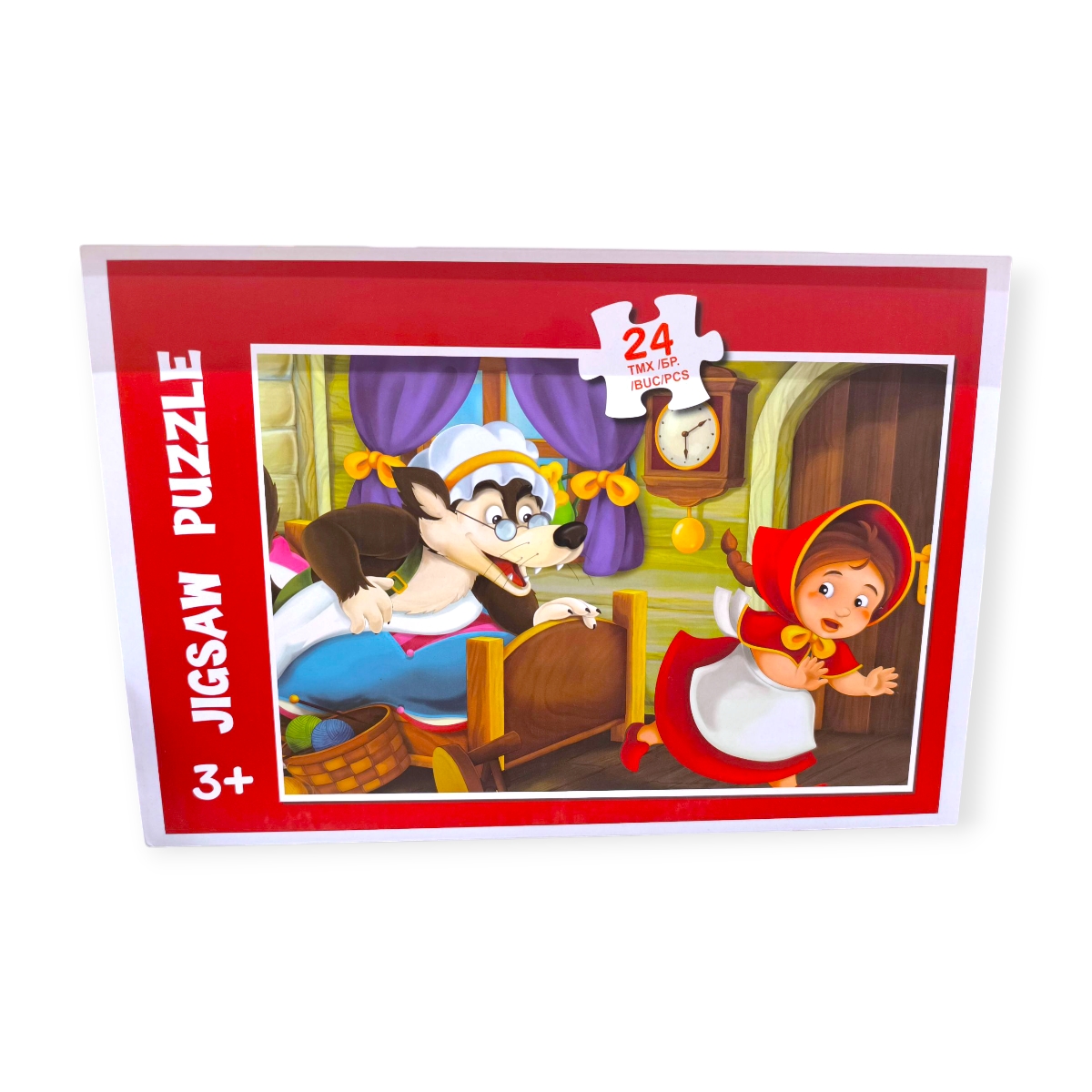 Piroska és a farkas puzzle – 24 darabos kirakó gyerekeknek