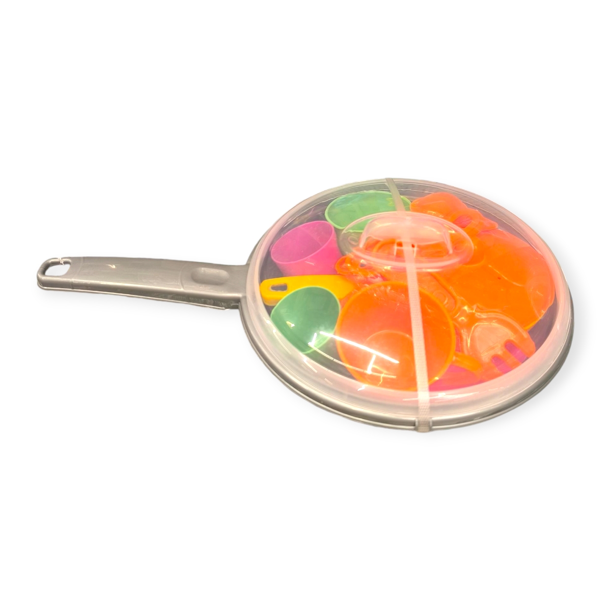 Szürke serpenyő játékkészlet gyerekeknek – 11 darabos edény és konyhai kiegészítő szett