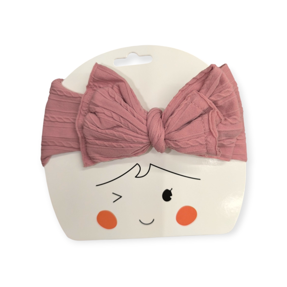 Rózsaszín hajpánt dupla masnival gyerekeknek