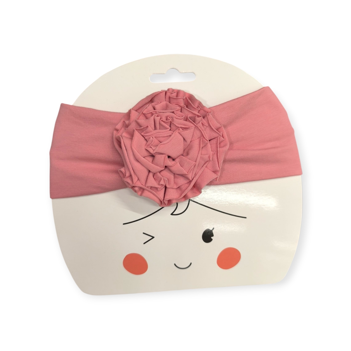 Mályvaszín hajpánt 3d virággal gyerekeknek