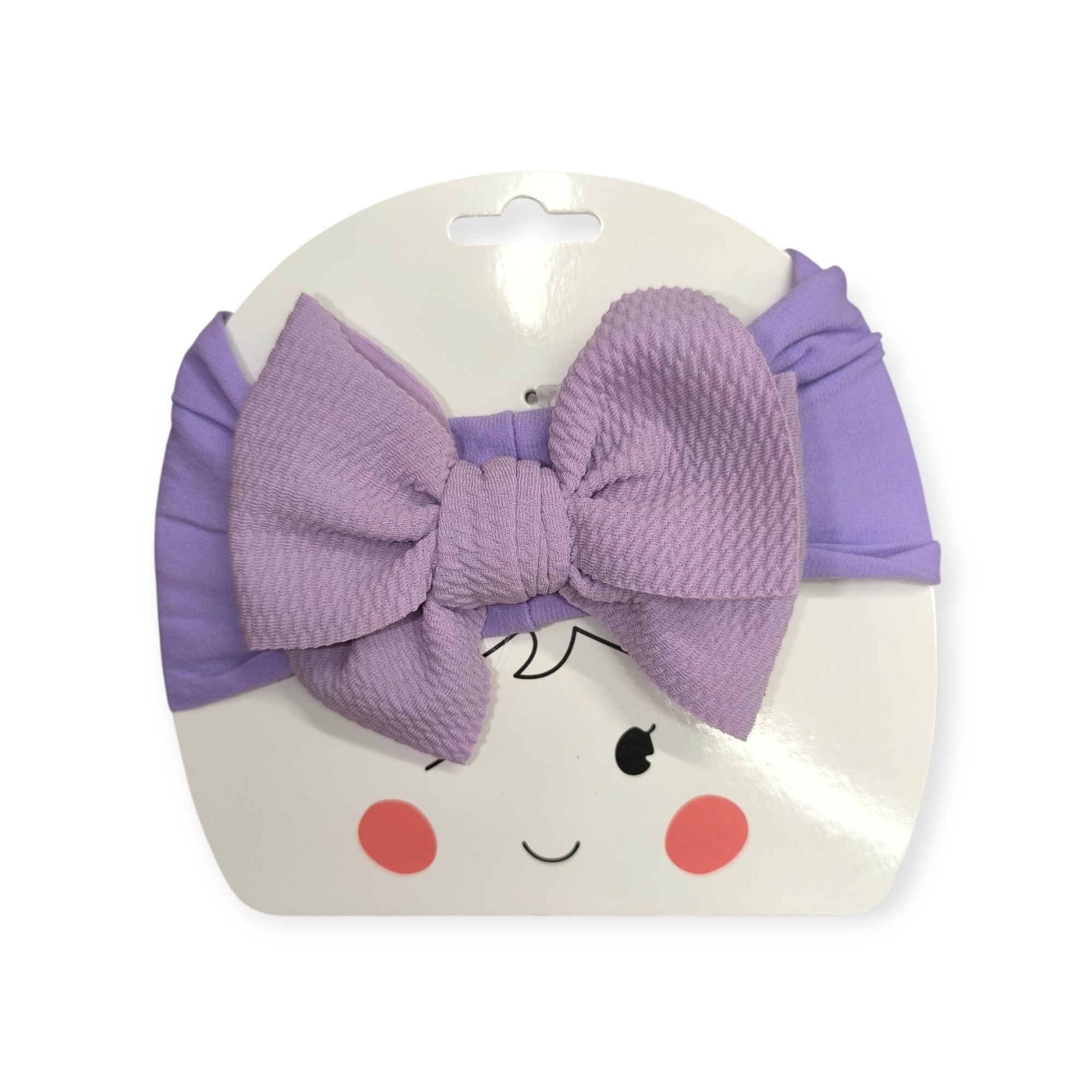 Lila hajszalag dupla masnival – gyerek hajpánt kislányoknak