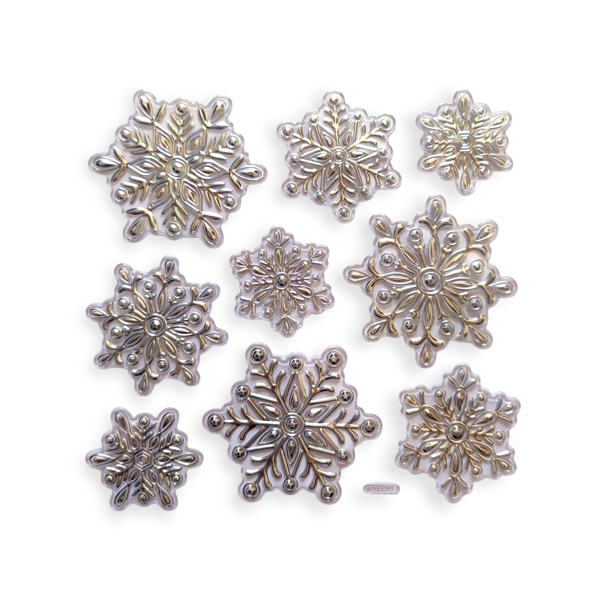 9 darabos hópihe karácsonyi ablakmatrica szett – téli dekoráció