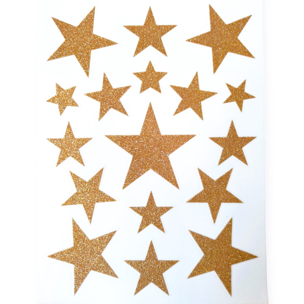 Bronz csillogó karácsonyi ablakmatrica – csillagos dekoráció 20×30 cm