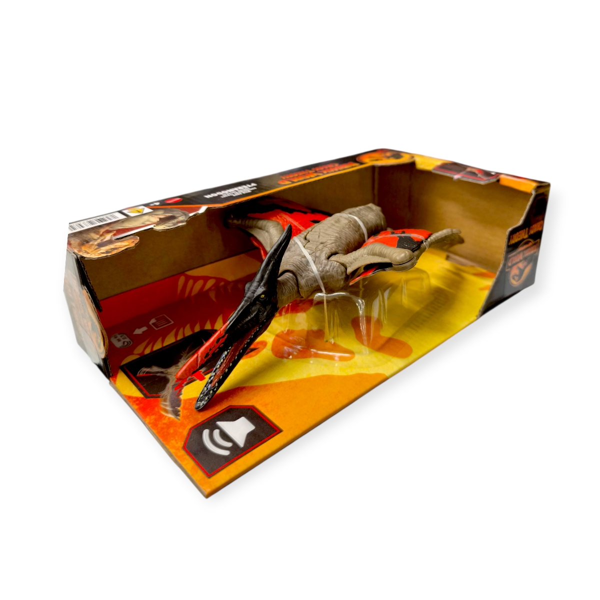 Jurassic World Támadó Dinó hanggal – Pteranodon figura, Mattel
