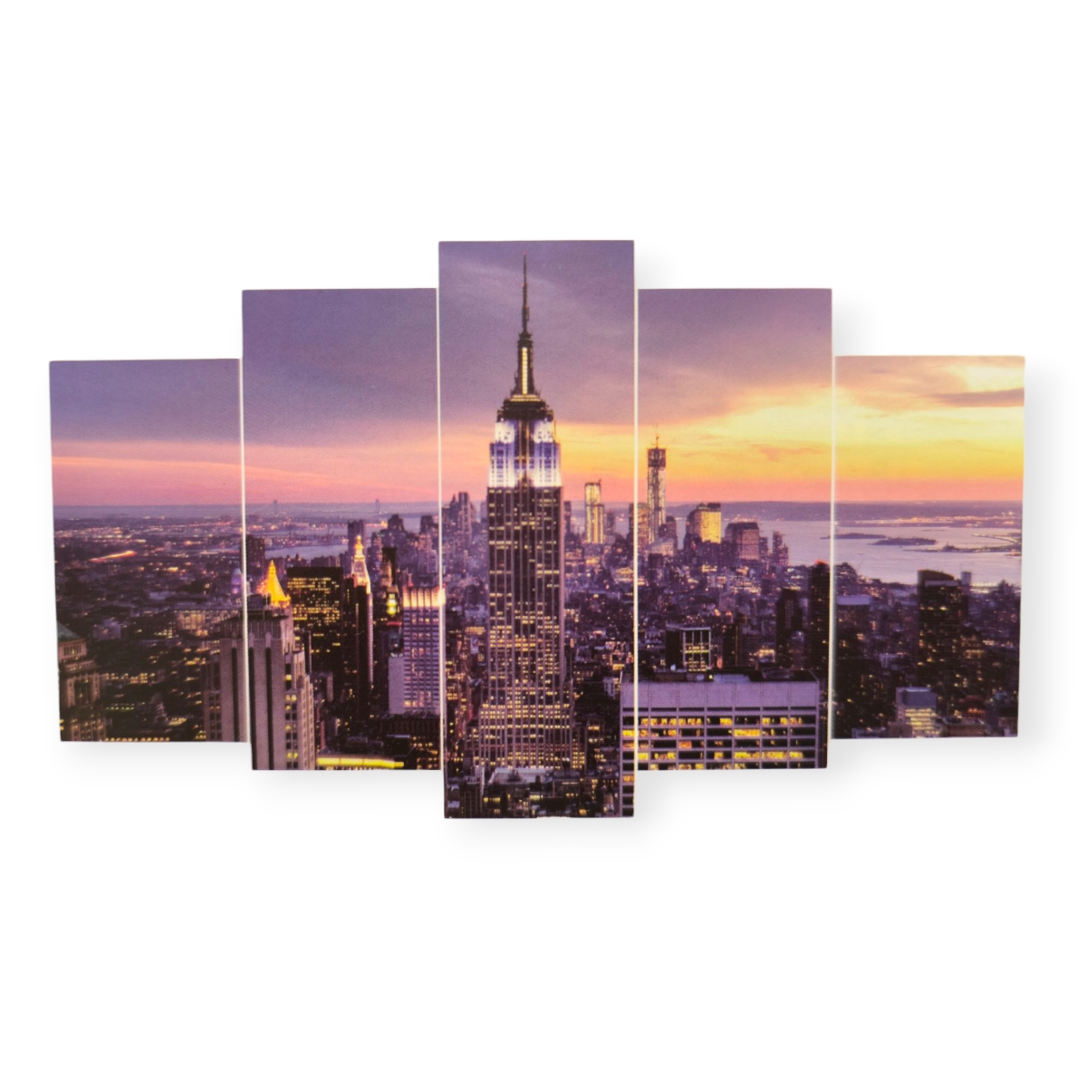 Empire State Building 5 részes dekoratív vászonkép – 100x60 cm