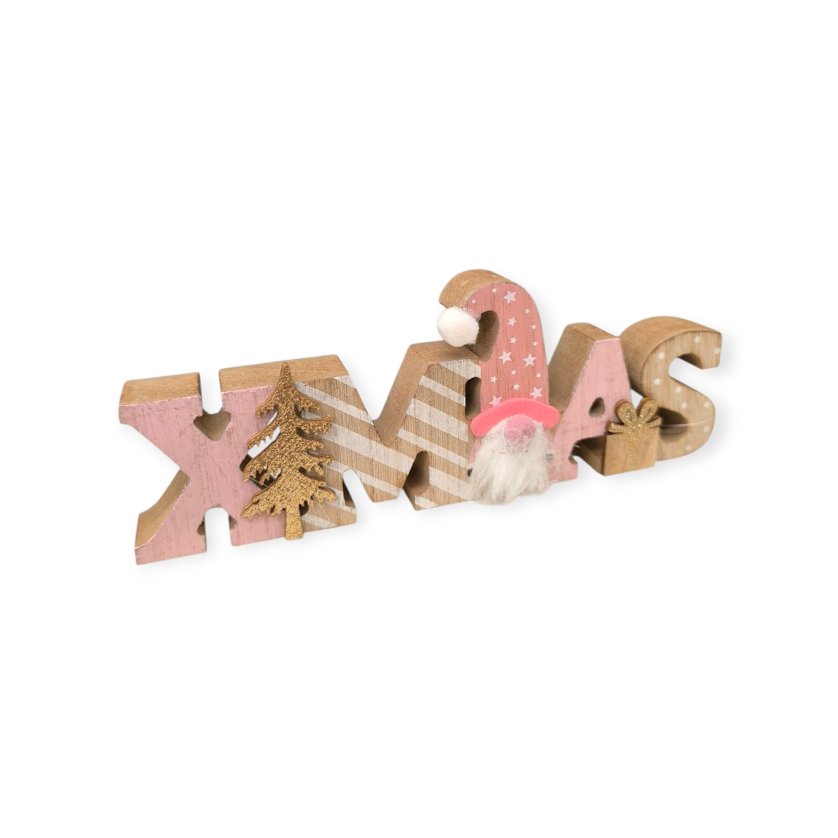 Rózsamanó XMAS fa karácsonyi asztaldísz 19cm