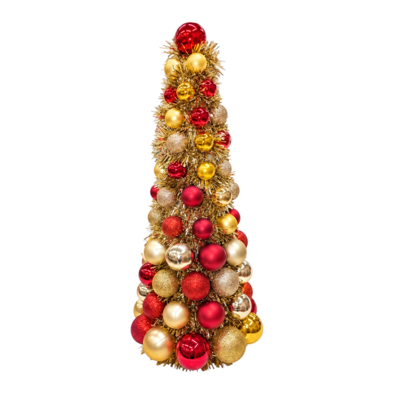 Golden Shine piros-arany díszfa 42cm