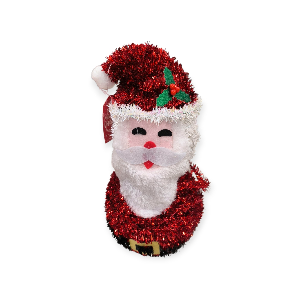 Dekoratív karácsonyi Mikulás figura 27cm