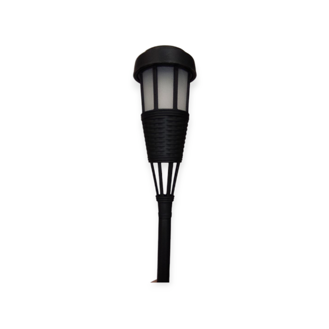 Láng hatású napelemes kerti lámpa – 41 cm, elegáns kültéri fényforrás