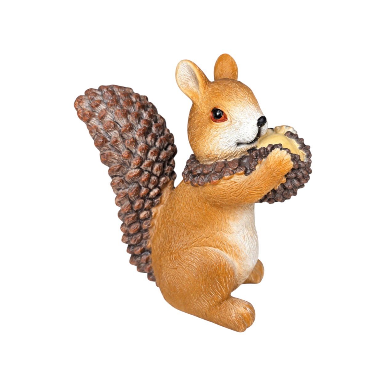 Mókusos karácsonyi figura makkal (11 cm)