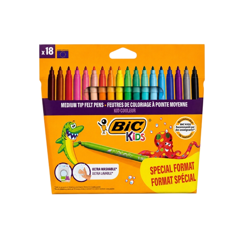 BIC mosható filctollkészlet 18 darab (14+4)