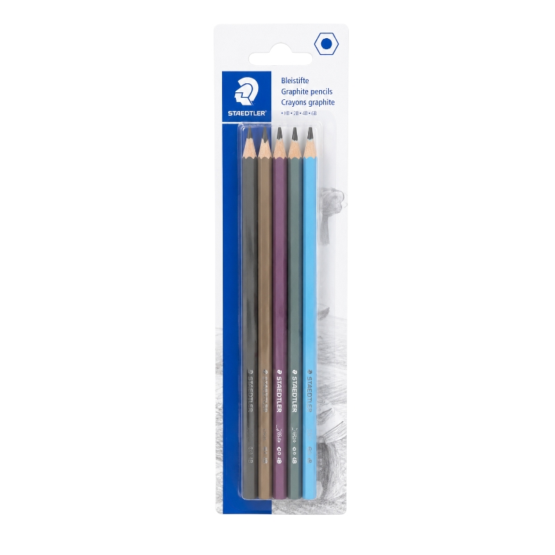Staedtler HB2 fémhatású grafitceruza készlet 5 darab