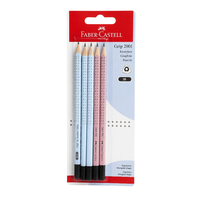 Faber-Castell B grafitceruza radírral 5 darab