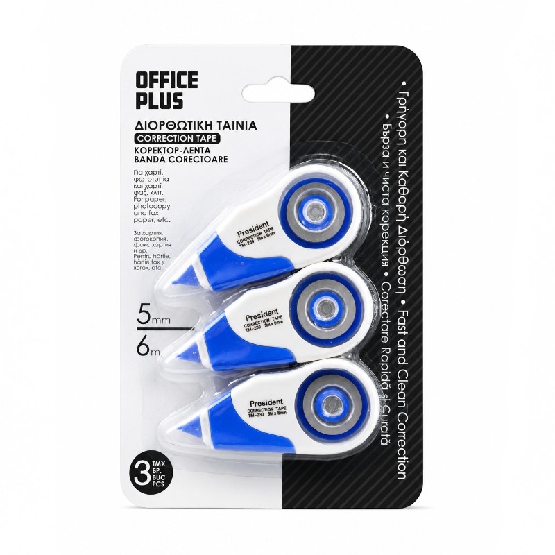 President hibajavító szalag 3 db – 6 m × 5 mm