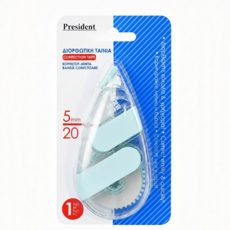 President maxi hibajavító szalag – 20 m × 5 mm
