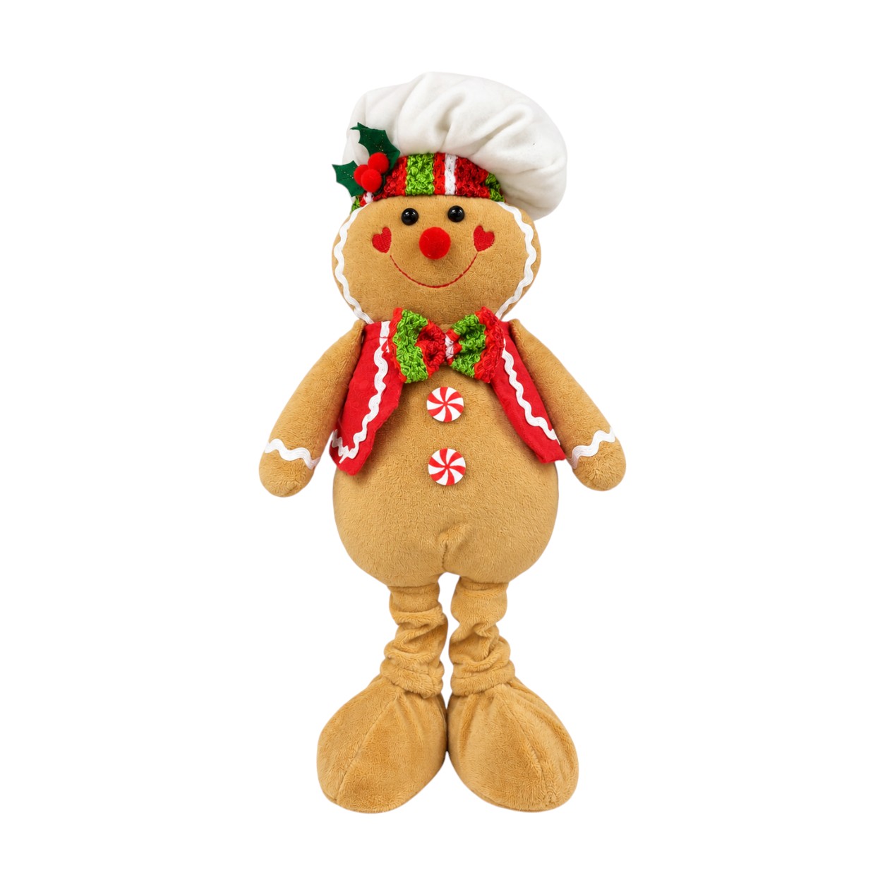  Karácsonyi mézeskalács fiú díszfigura édességekkel – 38 cm