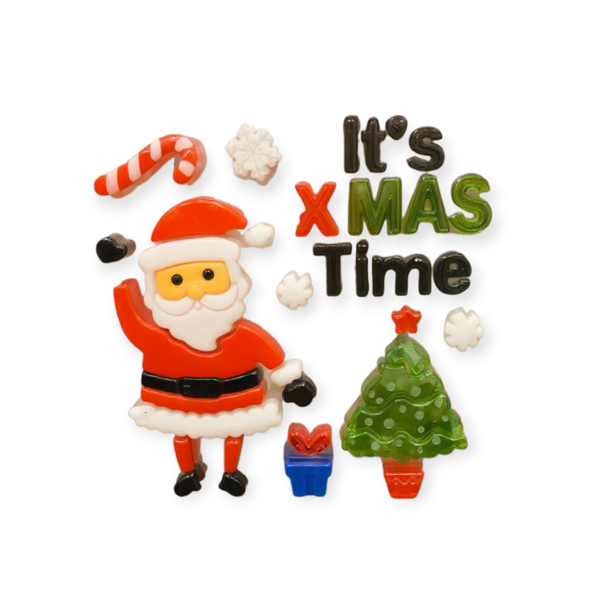 Mikulás gél karácsonyi ablakmatricák 9x14,5cm