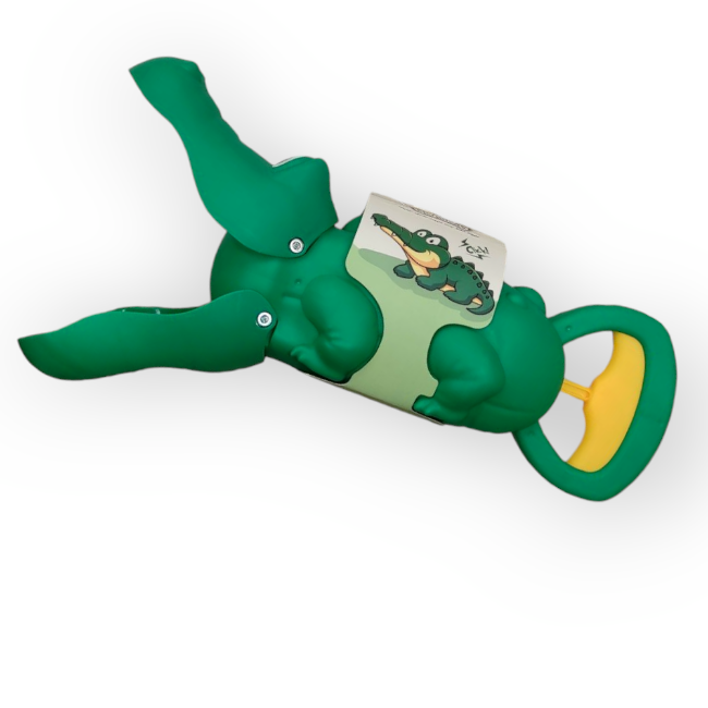 Zöld krokodilfogó homokozó játék 35 cm
