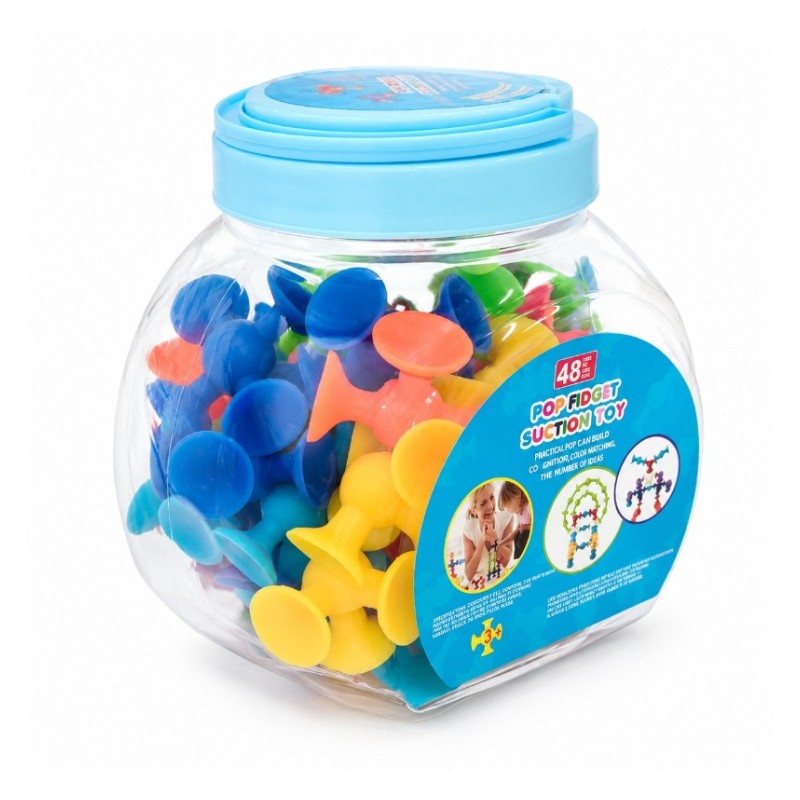 Tapadókorongos építőjáték 48 db