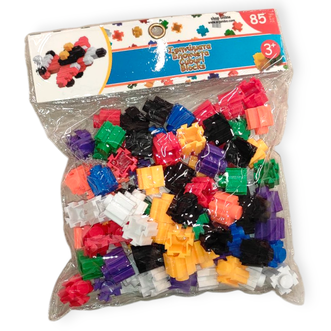 Kreatív mini kocka játék – 85 darabos ügyességi játék