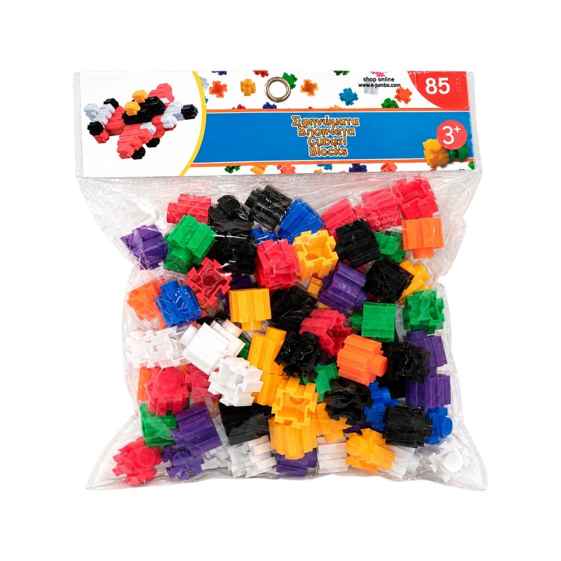 Kreatív mini kocka ügyességi játék 85 darabos