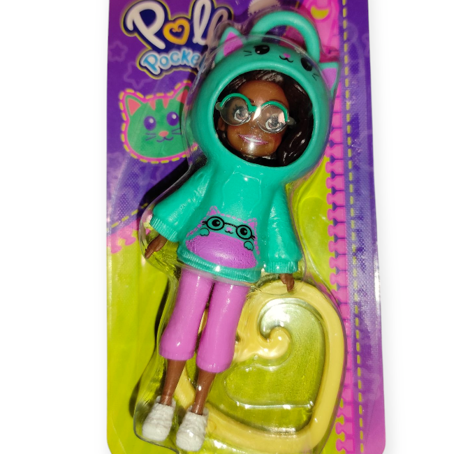 Mattel Polly baba cica mintás pulóverben