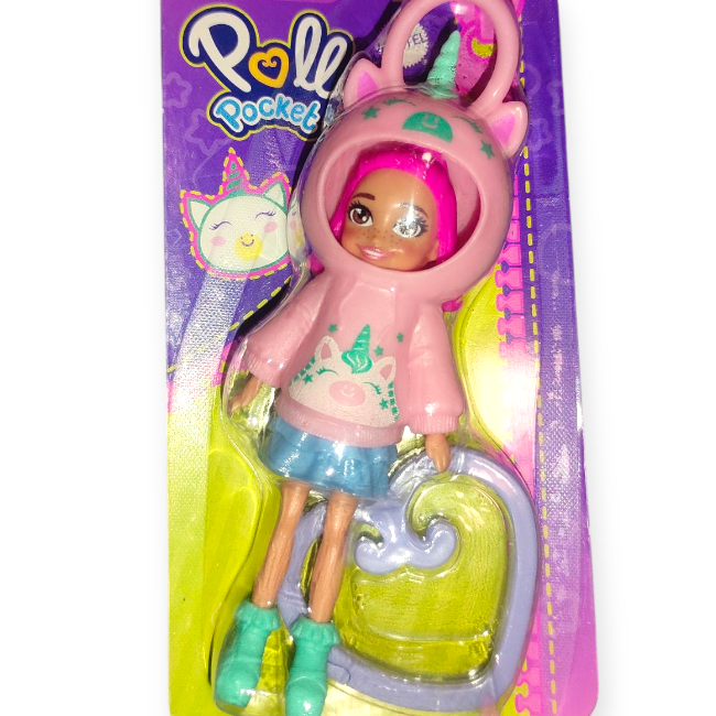 Mattel Polly baba – zsebbaba unikornisos pulóverben