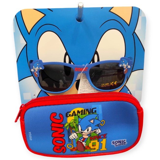 Sonic gyerek napszemüveg UV védelemmel és tokkal