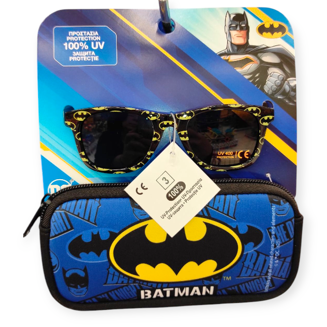 Batman gyerek napszemüveg UV védelemmel és tokkal