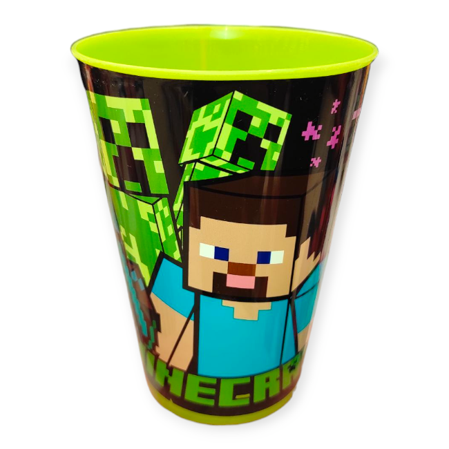 Minecraft lime zöld műanyag pohár 430 ml
