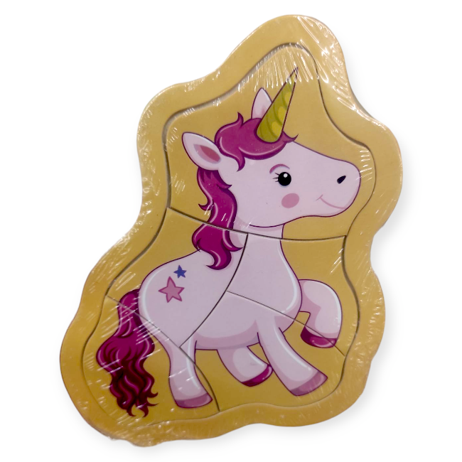 Fa kirakó unikornissal – 5 darabos oktató puzzle
