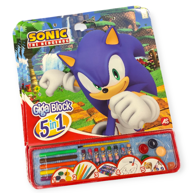 Sonic rajzkészlet – Giga Block kreatív csomag gyerekeknek