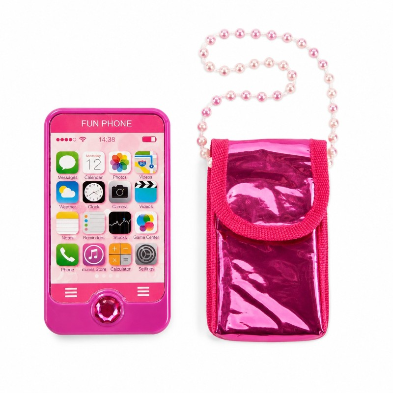 Rózsaszín játék mobiltelefon lányoknak